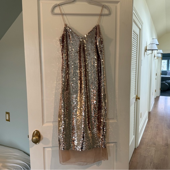 Sachin + Babi Rose Gold Sequin Dress - Picture 2 of 3